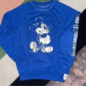 🌀Disney Parks Metallic Walt Disney World Mickey Sweatshirt